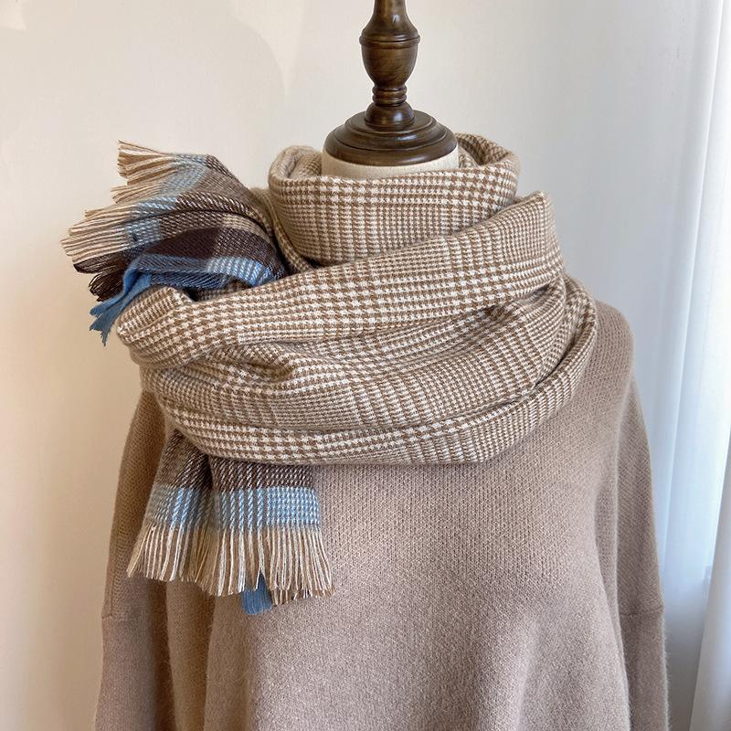 Scarves Fall Winter Stripe Print Warm Tassel Scarf For Women Thicken Neck Bandana Female Luxury Shawl Wrap Cashmere Blanket
Scarves Fall Winter Stripe Print Warm Tassel Scarf For Women Thicken Neck Bandana Female Luxury Shawl Wrap Cashmere Blanket