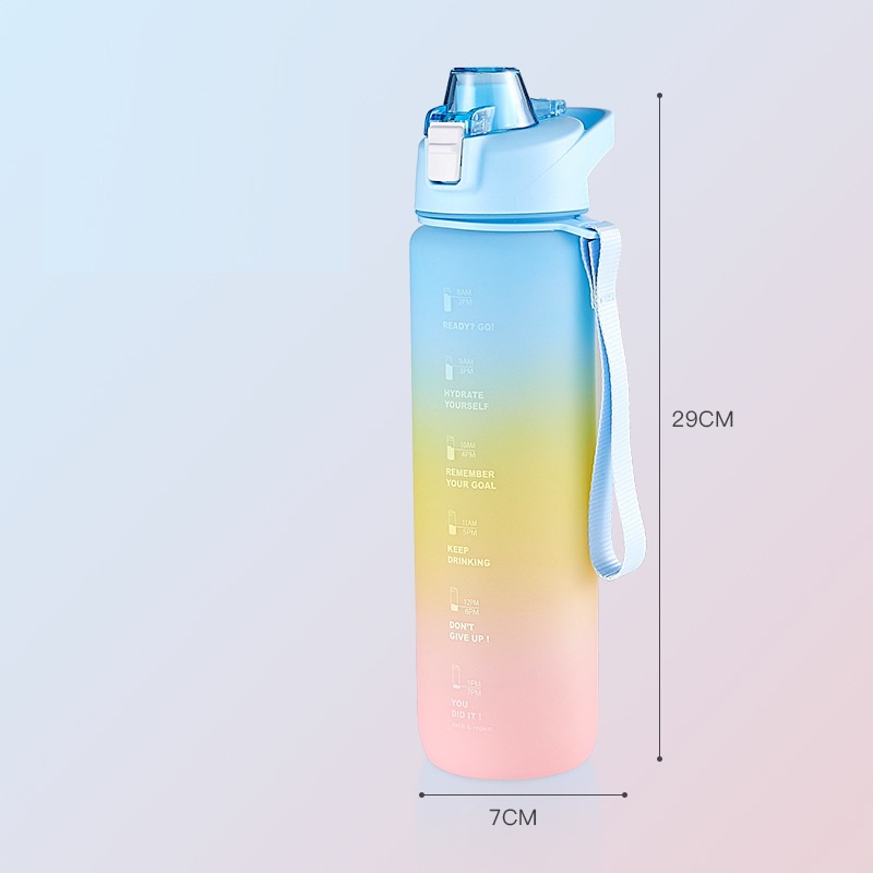 Sports Water Bottle Summer Large-capacity Plastic Cup Portable cages bicycle accessories