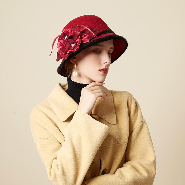 Berets Black Hat Women Autumn Han Edition Leisure Warm Wool Fisherman Cap British Feather Flower, White
Berets Black Hat Women Autumn Han Edition Leisure Warm Wool Fisherman Cap British Feather Flower, White