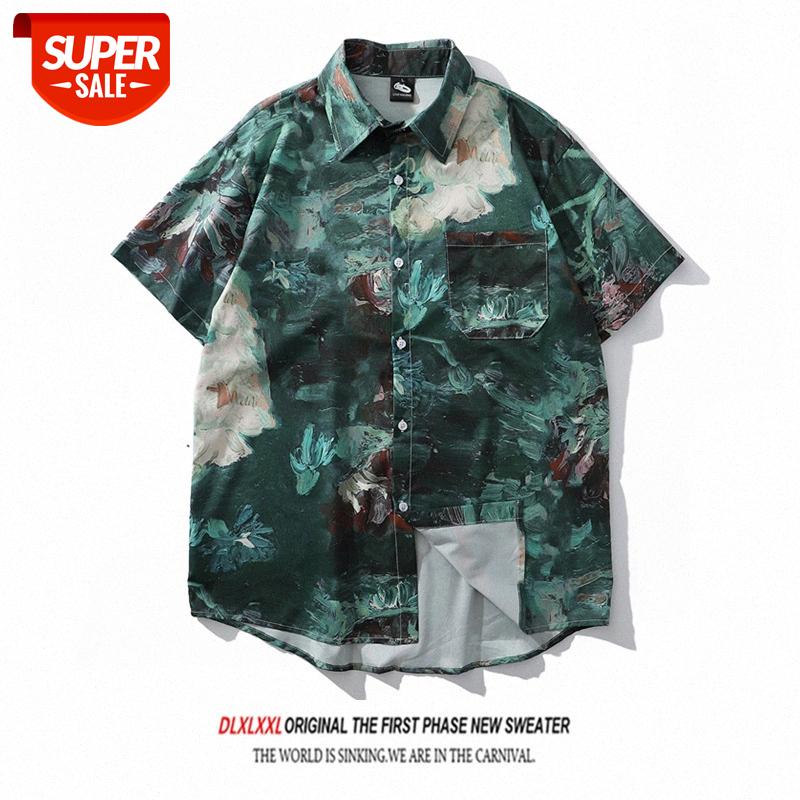 Japanese retro abstract oil painting full print short-sleeved shirt men's loose bf style #fS7f, White;black
Japanese retro abstract oil painting full print short-sleeved shirt men's loose bf style #fS7f, White;black