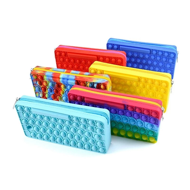 Pencil Case Push Its Bubble Fidget Toys Party Silicone Wallet Bags Stationery Storage Bag For Children Christmas Birthday Gifts FY2943
Pencil Case Push Its Bubble Fidget Toys Party Silicone Wallet Bags Stationery Storage Bag For Children Christmas Birthday Gifts FY2943