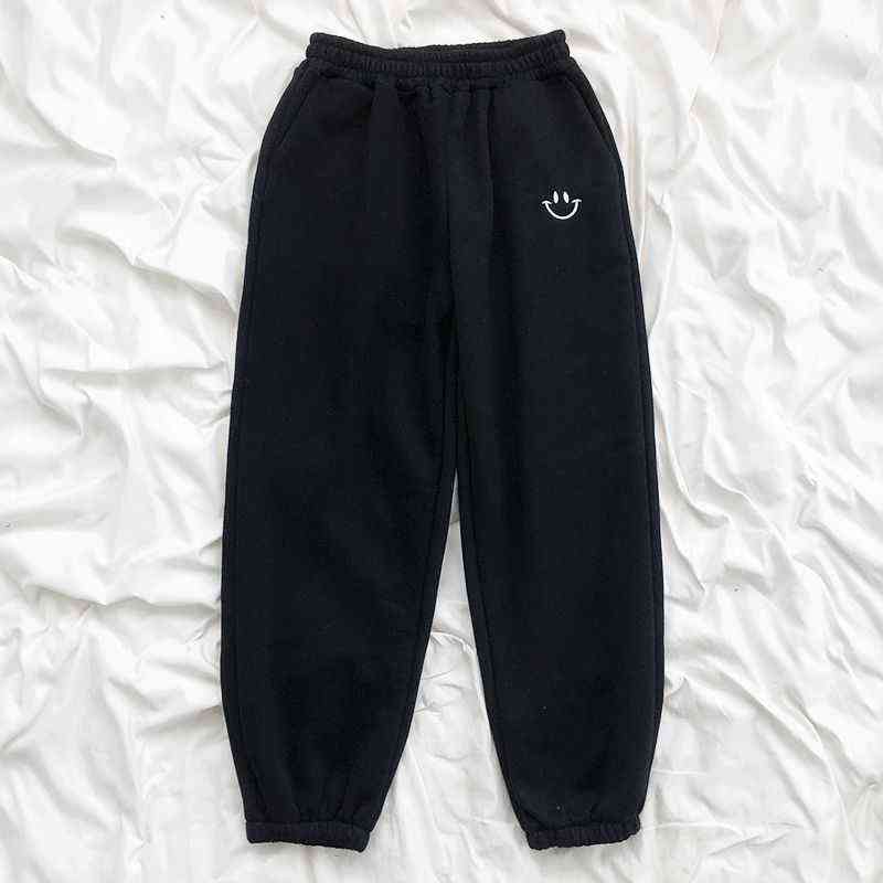 Spring Autumn Sweatpants Women Unisex Gray Wide Leg Sweat Pants Men Custom Swearshirt Pents Casual Loose Baggy 211115
