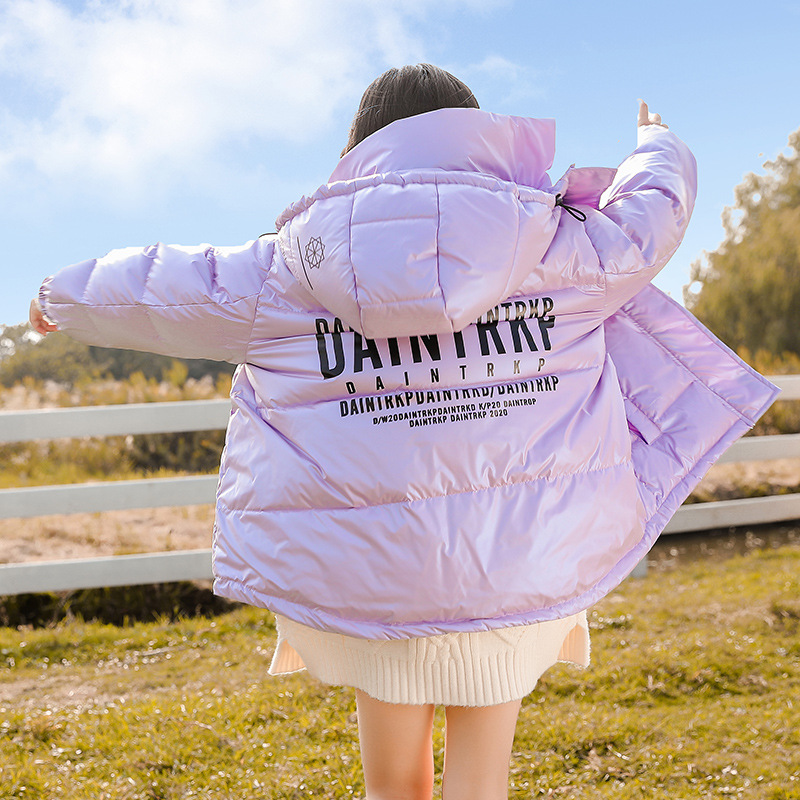 95 white ducklings children's down jackets in the long 2020 new children's wear Chinese big children's bright girl down jacket, Blue;gray 
95 white ducklings children's down jackets in the long 2020 new children's wear Chinese big children's bright girl down jacket, Blue;gray