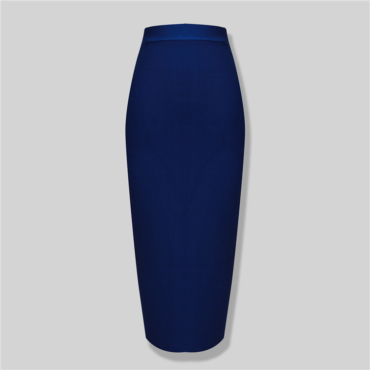 13 Colors Fashion Women Sexy Pink Yellow Bandage Skirt Elastic Elegant Pencil Skirts 78cm 210306