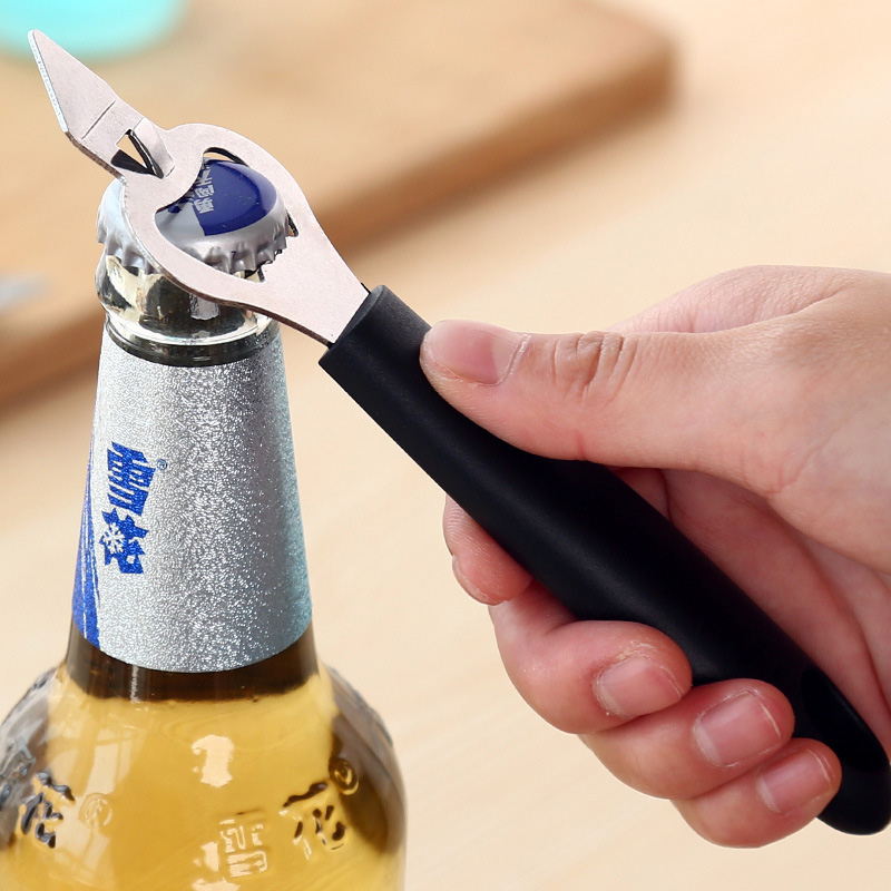 Beer Opener Stainless Steel 3 IN 1 Bottle -top Can Openers For Wedding Party Gift Kitchen Bar tools RRD6890 Free shipping