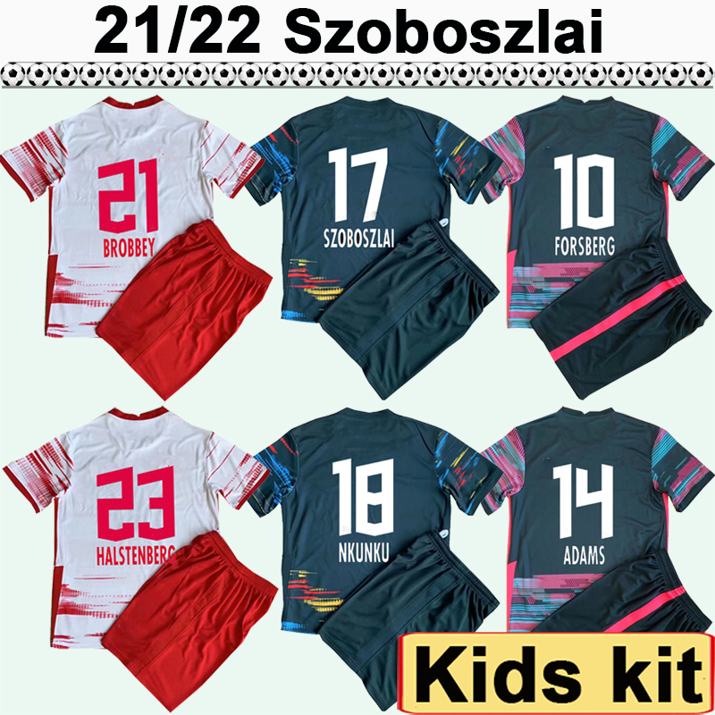 21 22 FORSBERG ADAMS Kids Kit Soccer Jerseys SZOBOSZLAI MARTINEZ POULSEN HALSTENBERG OLMO Home Red White Away 3rd Football Shirt Child Uniforms, Black
21 22 FORSBERG ADAMS Kids Kit Soccer Jerseys SZOBOSZLAI MARTINEZ POULSEN HALSTENBERG OLMO Home Red White Away 3rd Football Shirt Child Uniforms, Black