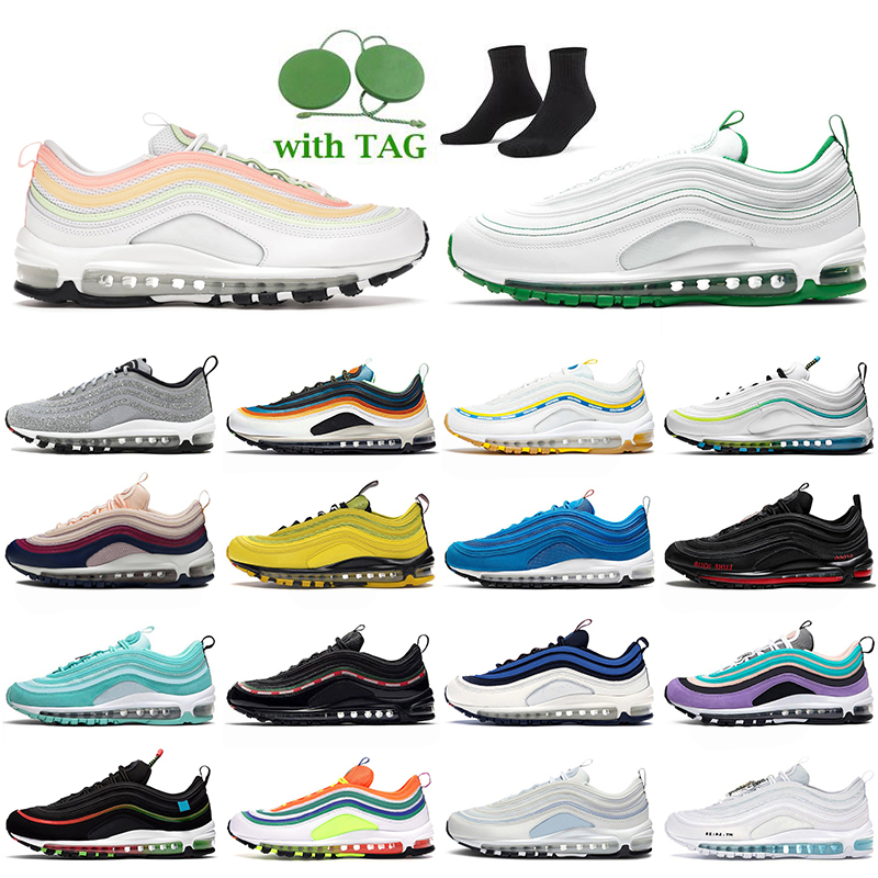 Top Fashion 2021 Womens Mens Running Shoes 97s Big SIZE US 12 Melon Tint Barely Volt Atomic Pink Pine Green Runners Tennis Trainers MSCHF Sa 
Top Fashion 2021 Womens Mens Running Shoes 97s Big SIZE US 12 Melon Tint Barely Volt Atomic Pink Pine Green Runners Tennis Trainers MSCHF Sa