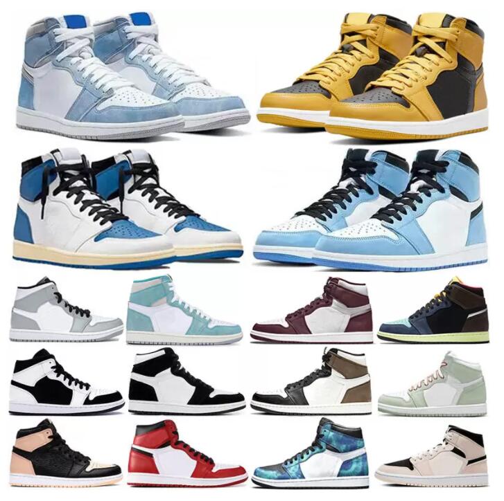Mens 1 high OG basketball shoes 1s Bordeaux University Blue dark mocha bred shadow UNC twist seafoam men women Sneakers trainers 36-48
Mens 1 high OG basketball shoes 1s Bordeaux University Blue dark mocha bred shadow UNC twist seafoam men women Sneakers trainers 36-48