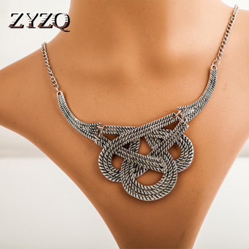 Pendant Necklaces ZYZQ Short Style Choker Hyperbole Necklace For Women Silver Plated Golden Color Available Twist Design Wholesale Lots&Bulk
Pendant Necklaces ZYZQ Short Style Choker Hyperbole Necklace For Women Silver Plated Golden Color Available Twist Design Wholesale Lots&Bulk