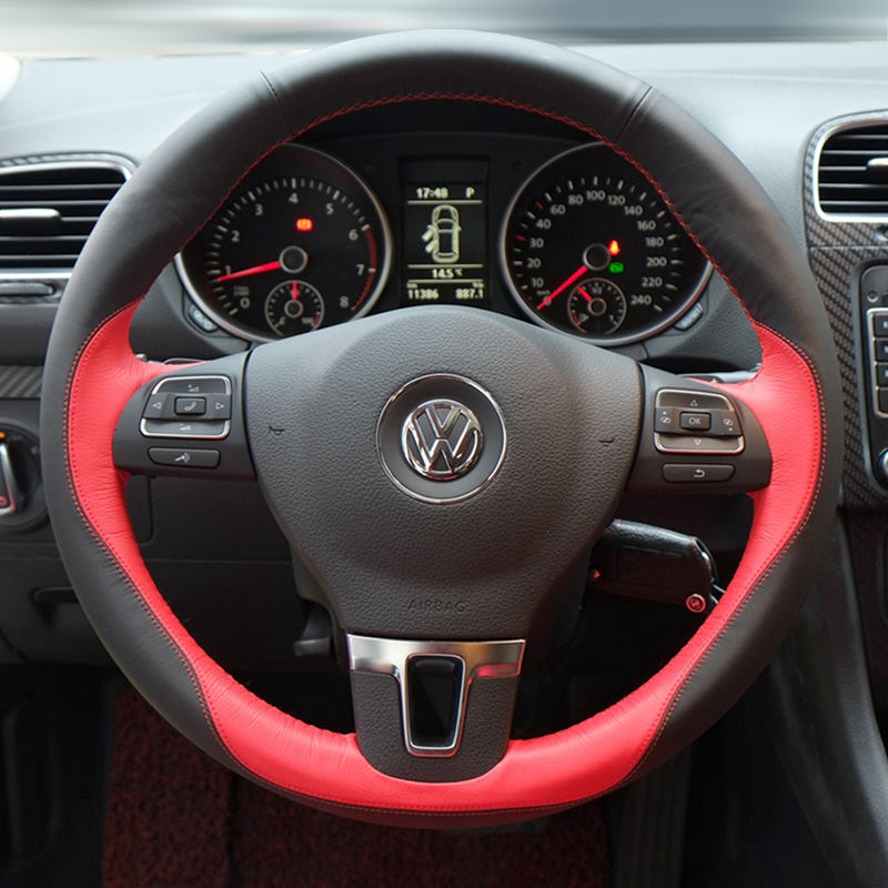 For VW cc Passat Tharu Teramont phteaon X T-ROC Sportsvan Lavida Golf 7 Magotan DIY custom leather carbon fiber special hand-sewn car steering wheel cover
For VW cc Passat Tharu Teramont phteaon X T-ROC Sportsvan Lavida Golf 7 Magotan DIY custom leather carbon fiber special hand-sewn car steering wheel cover