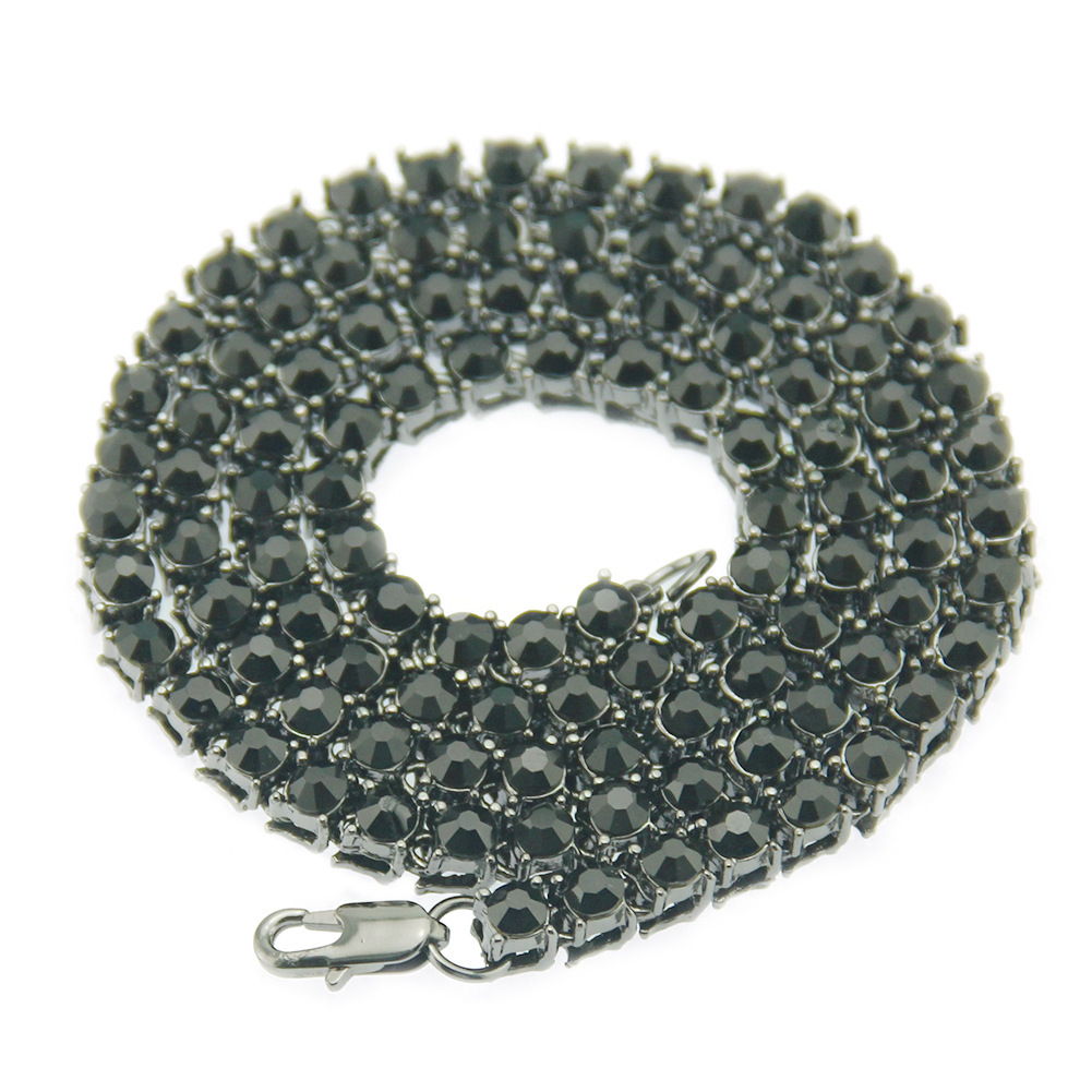 Hip Hop Mens Necklace Black Diamond Tennis Chain Cuban Chain Icing Chain Ladies Jewelry Accessories Personalized Gift Width 5mm X0509
Hip Hop Mens Necklace Black Diamond Tennis Chain Cuban Chain Icing Chain Ladies Jewelry Accessories Personalized Gift Width 5mm X0509