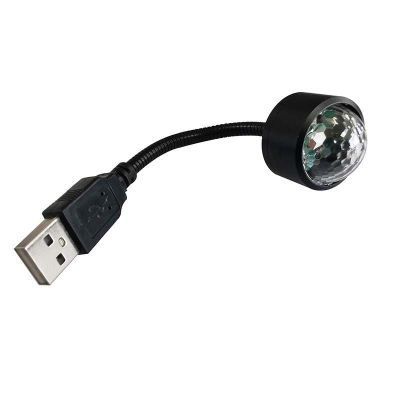 USB Lamps LED Night Light Atmosphere Party DJ Disco Music Lamp Vehicle Voice Control Atmospheres Bulb Car Lights Truck Decoration Bulbs Colorful Laser