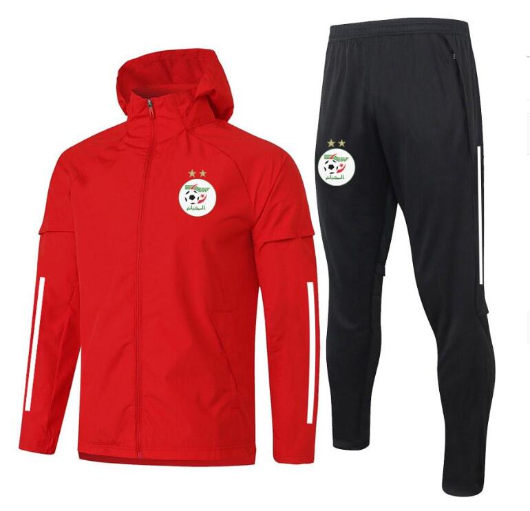 2021 algeria soccer Windbreaker Men's Tracksuits kits zipper Hooded jackets pants sets sports Training Suits adult Football jacket Sportswear Trench Coats, Black
2021 algeria soccer Windbreaker Men's Tracksuits kits zipper Hooded jackets pants sets sports Training Suits adult Football jacket Sportswear Trench Coats, Black