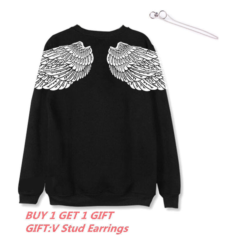 ALLKPOPER KPOP V Hoodie Bangtan Boys Hoodies Sweatershirt Gift (V Stud Earrings sudadera mujer LJ200808
