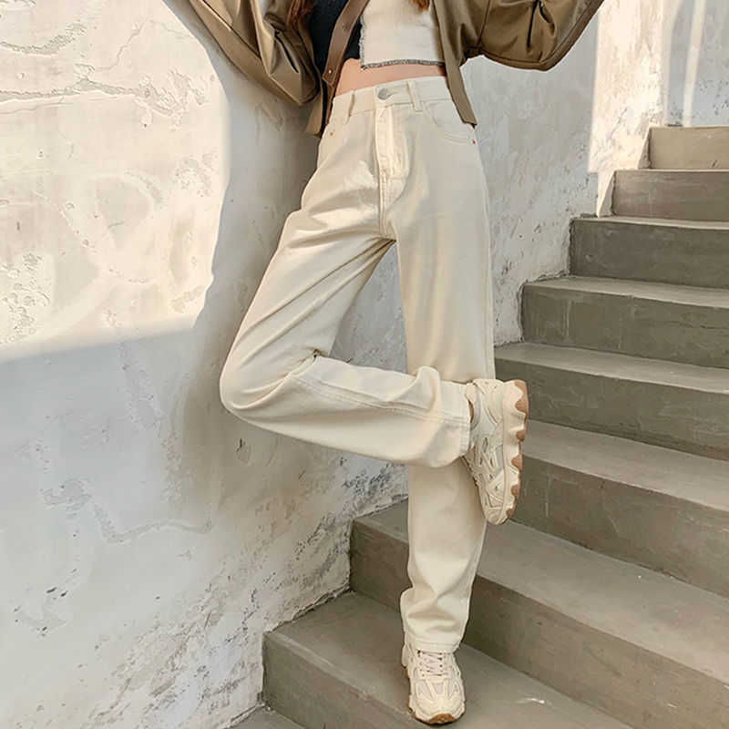 Spring Women Jeans Straight Trousers Vintage High Waist All-match Loose Denim Pants Retro Full-length 210629, Black
Spring Women Jeans Straight Trousers Vintage High Waist All-match Loose Denim Pants Retro Full-length 210629, Black