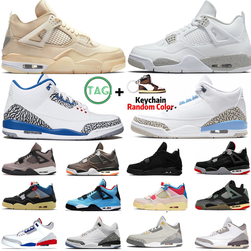 Sail Black Cat Oreo University Blue 4 4s Fire Red Mens Basketball Shoes UNC Ma Maniere Sport Blue True Varsity Royal Cool Grey Men Sports Women Sneakers Trainers