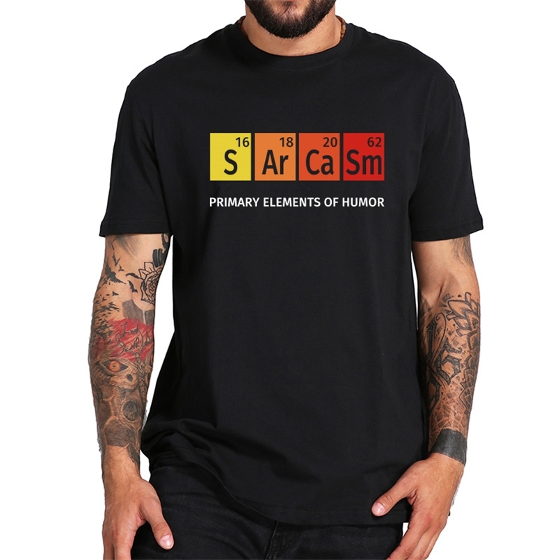 Sarcasm Tshirt Primary Elements Of Humor Inspired Design Secience T Shirt Comfortable 100% Cotton Camiseta EU Size 210721, Black
Sarcasm Tshirt Primary Elements Of Humor Inspired Design Secience T Shirt Comfortable 100% Cotton Camiseta EU Size 210721, Black