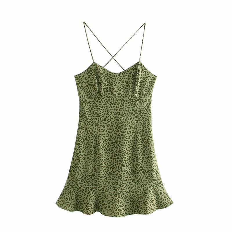 Za Retro Print Summer Dress Women Sleeveless Thin Straps Backless Sexy Paty Dresses Woman Chic Side Zip Ruffle Dress 210602, Green
Za Retro Print Summer Dress Women Sleeveless Thin Straps Backless Sexy Paty Dresses Woman Chic Side Zip Ruffle Dress 210602, Green