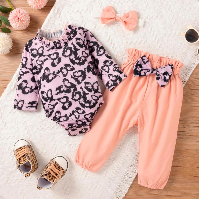 Clothing Sets Autumn Baby Girl Clothes 3pcs Set Butterfly Bodysuit +Bow Pants +Headband Infant Outfit Suit Fall 3 6 12 18 Months, White
Clothing Sets Autumn Baby Girl Clothes 3pcs Set Butterfly Bodysuit +Bow Pants +Headband Infant Outfit Suit Fall 3 6 12 18 Months, White