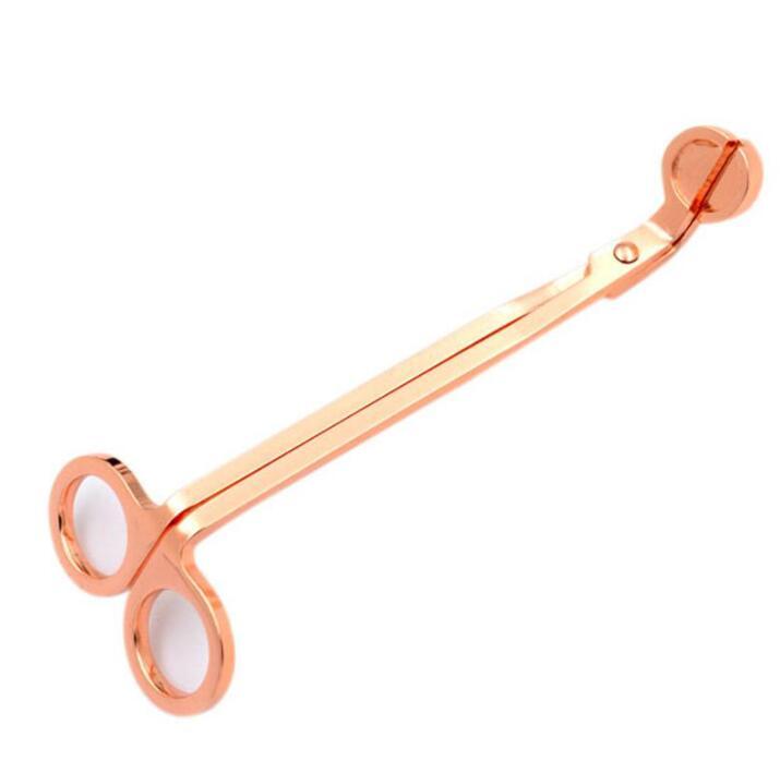 Stainless Steel Snuffers Candle Wick Trimmer Rose Gold Candle Scissors Cutter Candle Wick Trimmer Oil Lamp Trim scissor Cutter DHL