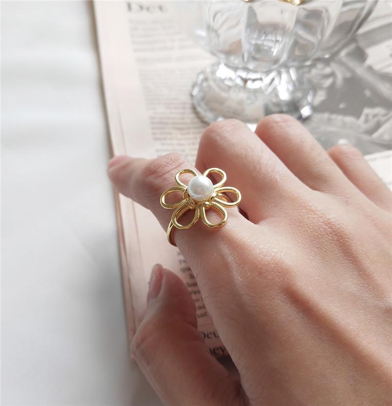 Cluster Rings RUIYI Real 925 Sterling Silver Korean Style Women 18K Gold Sun Flower Girls Cute Pearl Super Mini Resizable
Cluster Rings RUIYI Real 925 Sterling Silver Korean Style Women 18K Gold Sun Flower Girls Cute Pearl Super Mini Resizable