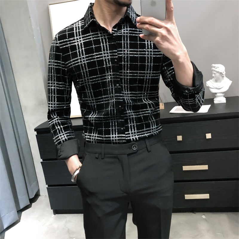 New Qualidade Superior De Manga Longa Masculina Casual Xadrez Camisas Ouro Veludo Moda 2021 Primavera Nova Magro Ajuste Blusa Elstica Homme, Black
New Qualidade Superior De Manga Longa Masculina Casual Xadrez Camisas Ouro Veludo Moda 2021 Primavera Nova Magro Ajuste Blusa Elstica Homme, Black