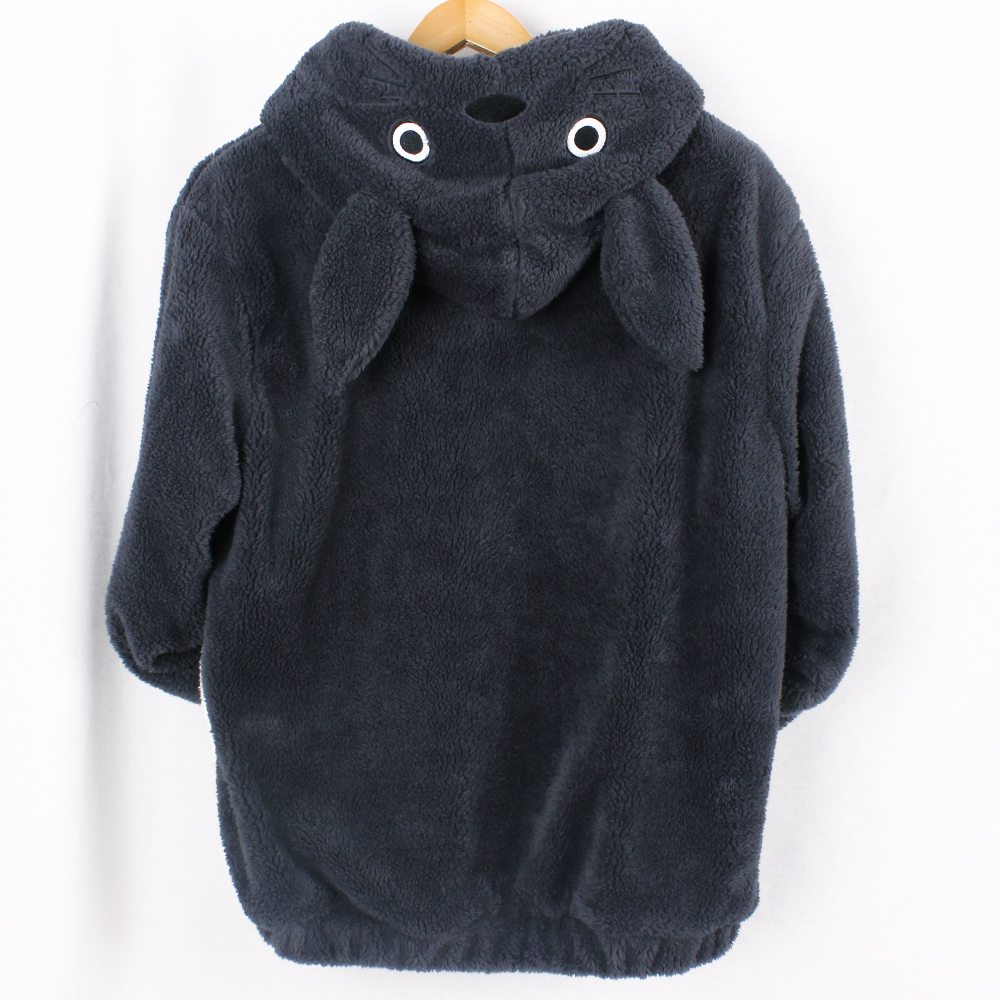 Totoro cosplay sweater Kawaii Hoodie Sweatshirt My Neighbor Coat Fleece Overcoat With Ears Harajuku Cute Jackets Christmas gifts LJ201130