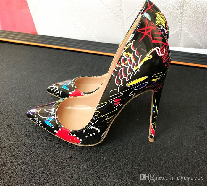 2018 New luxury designer 8cm/10cm/12cm red bottom high heels genuine leather pointed toes women pumps red sole dress shoes SYA, Black
2018 New luxury designer 8cm/10cm/12cm red bottom high heels genuine leather pointed toes women pumps red sole dress shoes SYA, Black
