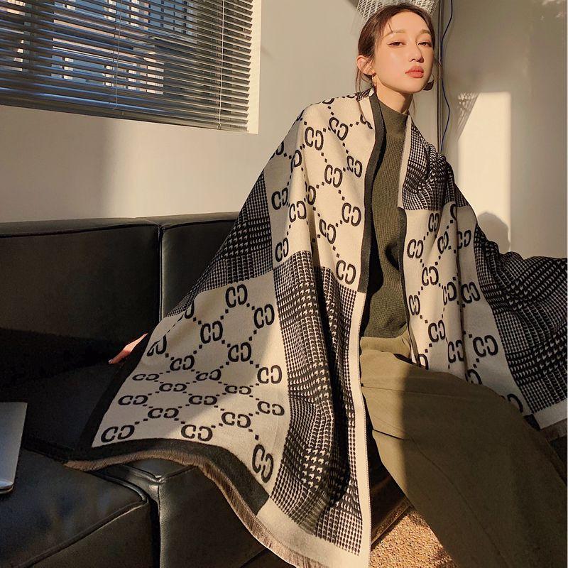 hats, scarves & gloves sets 2021 scarf female autumn and winter letters plaid double-sided imitation cashmere long section shawl, Blue;gray
hats, scarves & gloves sets 2021 scarf female autumn and winter letters plaid double-sided imitation cashmere long section shawl, Blue;gray