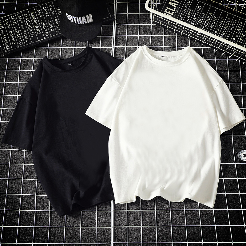 New Summer Men's 100% Cotton T-Shirt Solid Color Soft Touch Fabric Men's Basic Tops Tees Casual Men Clothing Plus Size 4XL 5XL 210225