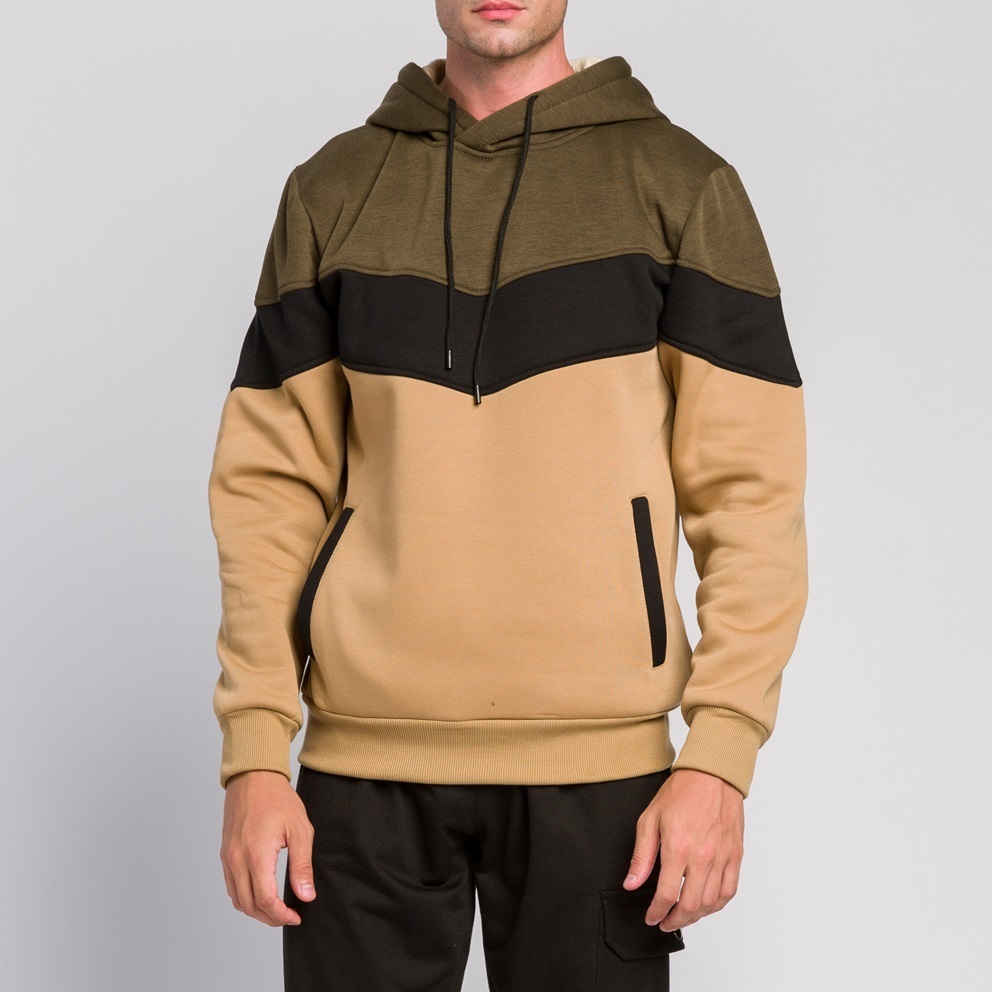 New Trend Men Sweatshirt Casual Solid Splice Loose Hoodies Autumn Men's Hip Hop Street Hooded Pullover Male Hoody Hoodies 201020