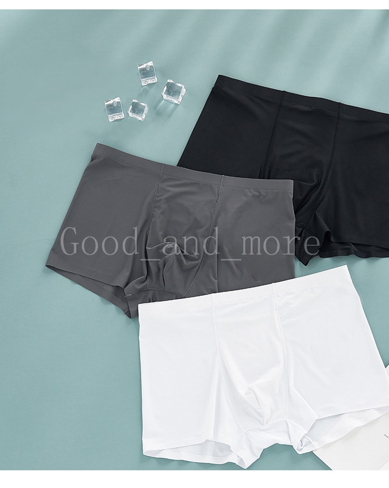 Fashion Boy Men Ice Silk Underwear Quick-drying Ultra-thin Boxer Shorts Seamless Thin Breathable Sports Underwear, Grey
Fashion Boy Men Ice Silk Underwear Quick-drying Ultra-thin Boxer Shorts Seamless Thin Breathable Sports Underwear, Grey