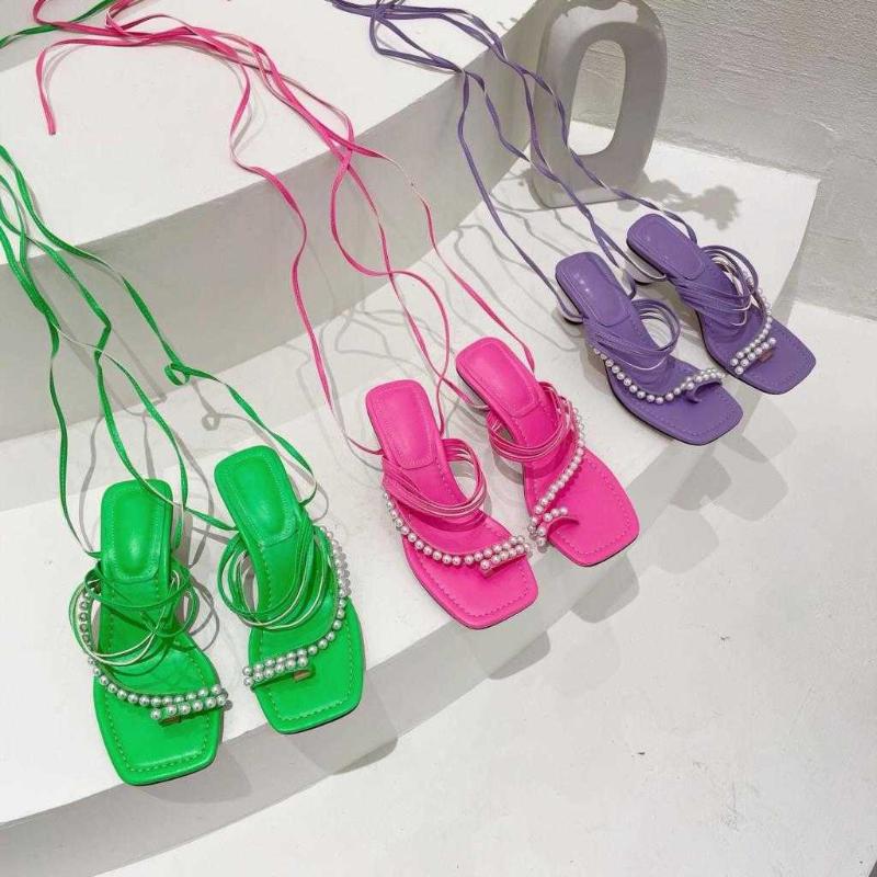 Dress Shoes Ankle Strap Women's Sandals Candy Color Summer Set Toes Round Heel Square Toe Pearl Solid High Heels, Green
Dress Shoes Ankle Strap Women's Sandals Candy Color Summer Set Toes Round Heel Square Toe Pearl Solid High Heels, Green