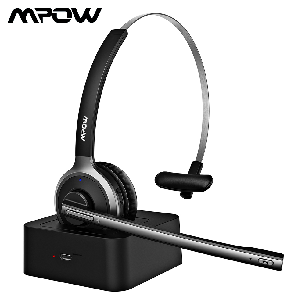 Mpow BH231 M5 Pro Bluetooth 5.0 Headphone Wireless Headset With Noise-Suppressing Mic Handsfree Headphones For Office Outdoor, Black
Mpow BH231 M5 Pro Bluetooth 5.0 Headphone Wireless Headset With Noise-Suppressing Mic Handsfree Headphones For Office Outdoor, Black