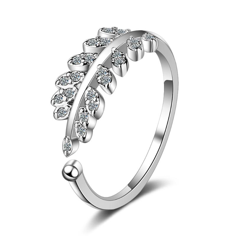 Cluster Rings Korean 925 Sterling Silver Handmade Olive Leaf For Women Exquisite CZ Stone Adjustable Open Ring Jewelry
Cluster Rings Korean 925 Sterling Silver Handmade Olive Leaf For Women Exquisite CZ Stone Adjustable Open Ring Jewelry