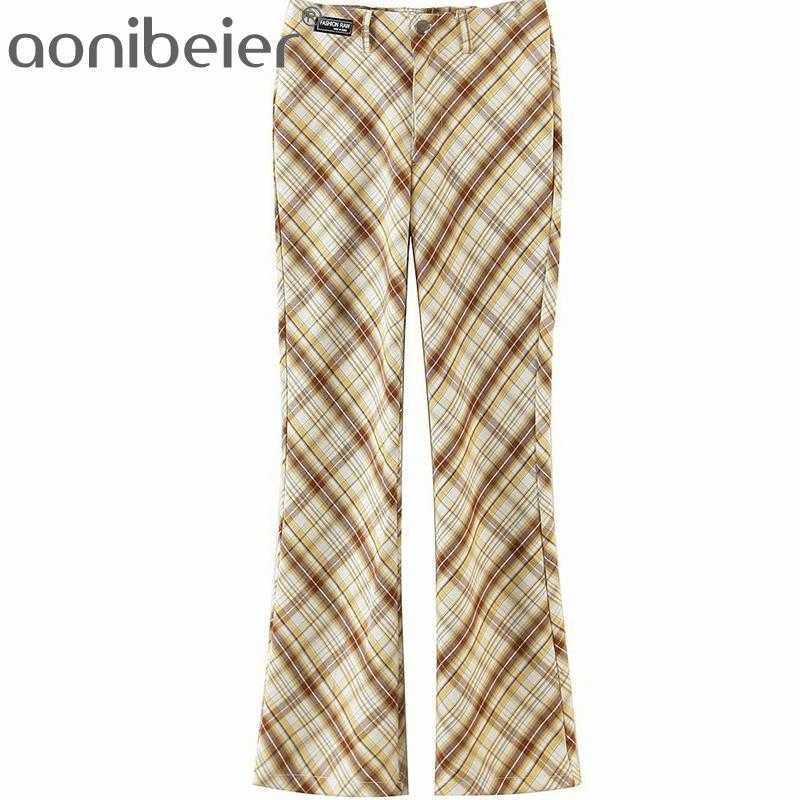 Checked Trousers Spring Summer Fashion High Waist Casual Women Flare Pants Female Bottoms Plaid Skinny Long Pant 210604, Khaki
Checked Trousers Spring Summer Fashion High Waist Casual Women Flare Pants Female Bottoms Plaid Skinny Long Pant 210604, Khaki