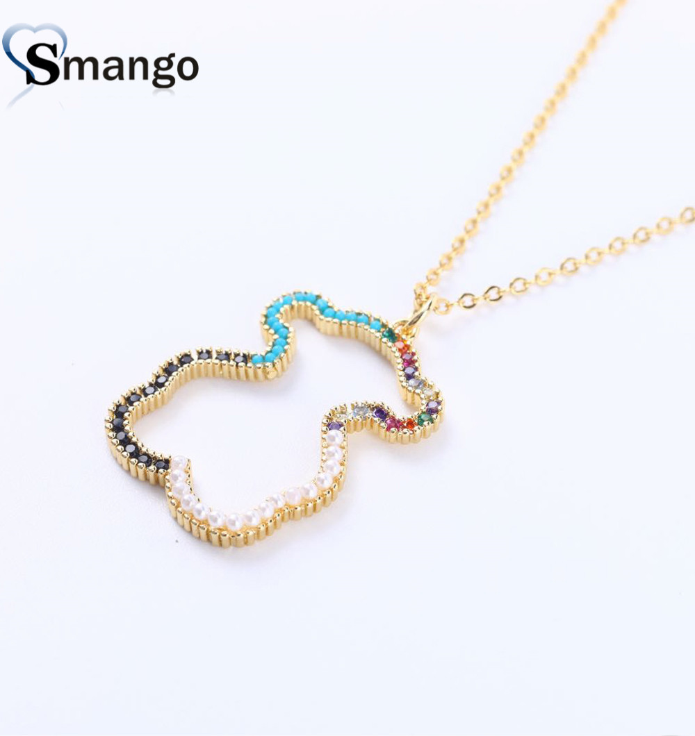 Pendant Jewelry Fashion Bear Necklace for Women Zircon Inlaid with Pearl Collares Gold-chain Top Grade Quality Gift, Silver
Pendant Jewelry Fashion Bear Necklace for Women Zircon Inlaid with Pearl Collares Gold-chain Top Grade Quality Gift, Silver