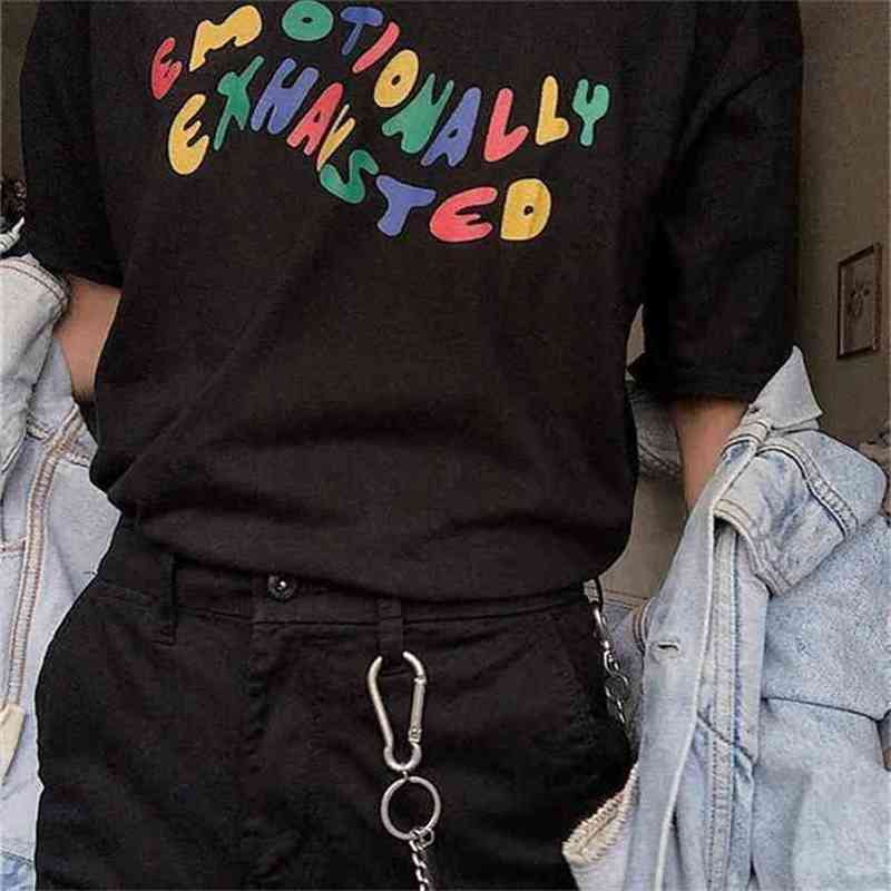 kuakuayu HJN Emotionally Exhausted Colorful Printed T-Shirt Unisex Tumblr Grunge Black Tee Cute Summer Tops Street Wear 210716, Black-emotionally
kuakuayu HJN Emotionally Exhausted Colorful Printed T-Shirt Unisex Tumblr Grunge Black Tee Cute Summer Tops Street Wear 210716, Black-emotionally