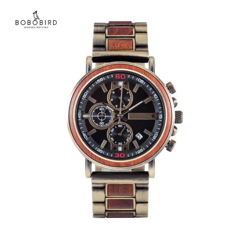 Wristwatches BOBO BIRD Wood Watch Auto Date Male Chronograph Quartz Wristwatch Military Men Watches Reloj Hombre Drop, T07-1b
Wristwatches BOBO BIRD Wood Watch Auto Date Male Chronograph Quartz Wristwatch Military Men Watches Reloj Hombre Drop, T07-1b