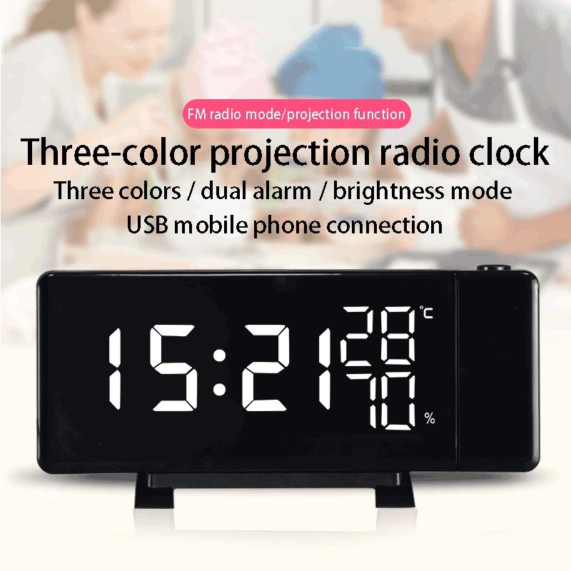 Multifunctional Alarm Clock Electronic Projection Clock Home Bedroom Creative Alarm and Hygrometer
Multifunctional Alarm Clock Electronic Projection Clock Home Bedroom Creative Alarm and Hygrometer