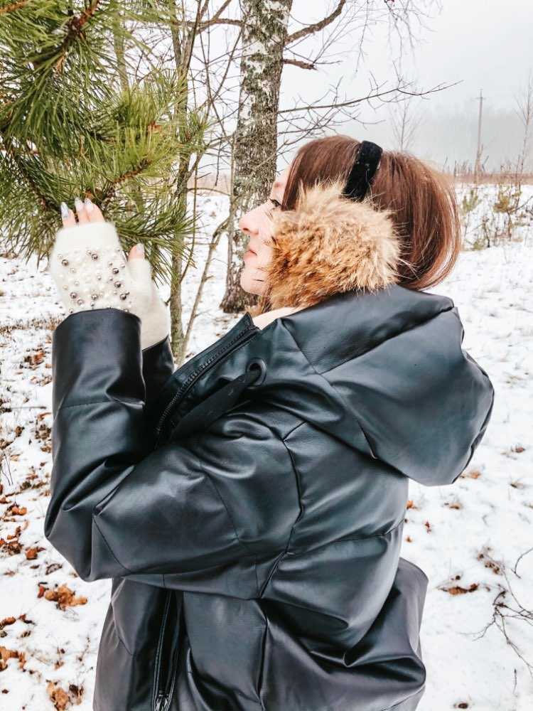 Fitaylor Autumn Women Faux Leather Jacket Pu Motorcycle Biker Coat Hooded Collar Loose Streetwear Black Punk Outerwear 211011