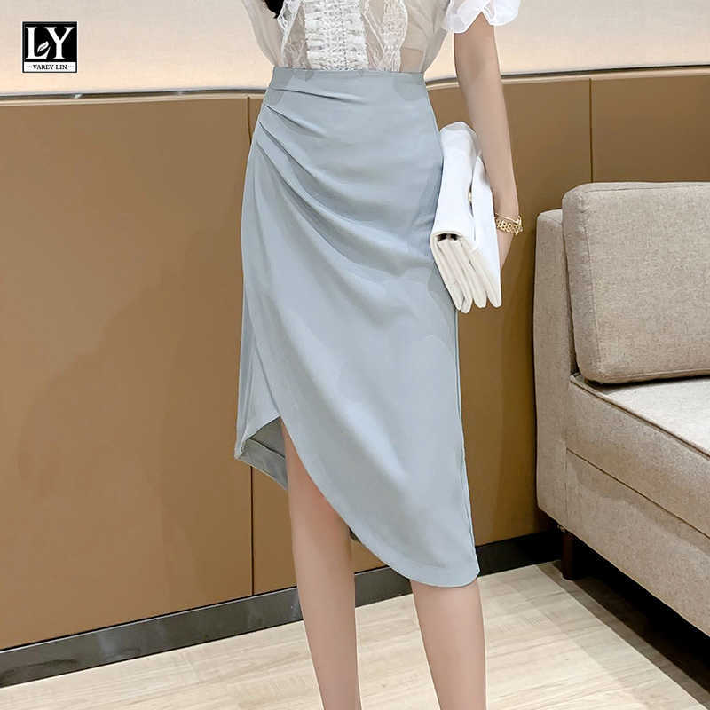 LY VAREY LIN Spring Summer Casual Female High Waist Solid Color Slim Fit A-line Skirt Women OL Asymmetrical Midi 210526, Black
LY VAREY LIN Spring Summer Casual Female High Waist Solid Color Slim Fit A-line Skirt Women OL Asymmetrical Midi 210526, Black