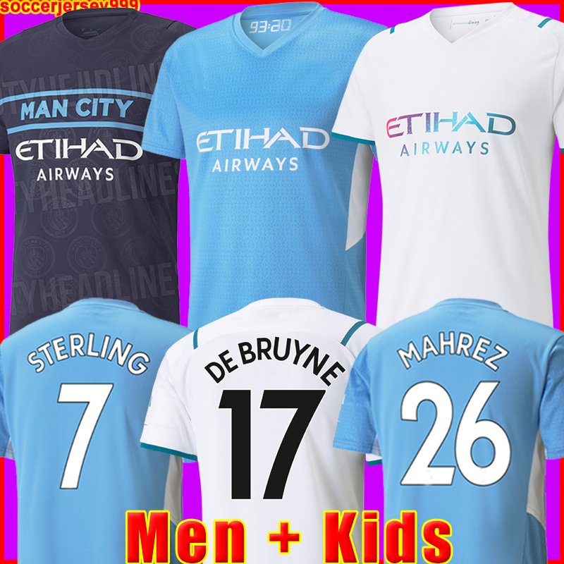 21 22 GREALISH soccer jersey STERLING mancHESTEr G. JESUS CITIES FERRAN MAHREZ DE BRUYNE foden 2021 2022 football shirts uniform man + kids kit sets, Men third + patch2
21 22 GREALISH soccer jersey STERLING mancHESTEr G. JESUS CITIES FERRAN MAHREZ DE BRUYNE foden 2021 2022 football shirts uniform man + kids kit sets, Men third + patch2