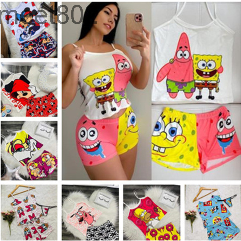 Women Designer Clothing Summer Colorful Two-piece Cartoon Printed Vest and shorts Fashion Suit The New Arrivals Listing CY090, Mix or give list
Women Designer Clothing Summer Colorful Two-piece Cartoon Printed Vest and shorts Fashion Suit The New Arrivals Listing CY090, Mix or give list