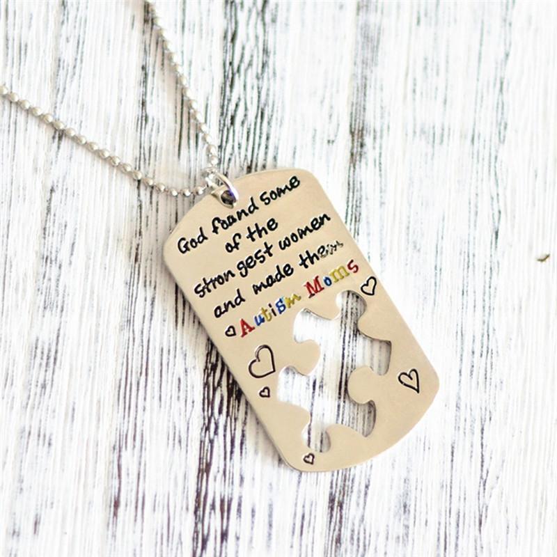 Pendant Necklaces Pinksee Creative Simple Fashion Improve Autism Awareness Geometric Square Necklace Handmade Jewelry Collares, Silver
Pendant Necklaces Pinksee Creative Simple Fashion Improve Autism Awareness Geometric Square Necklace Handmade Jewelry Collares, Silver