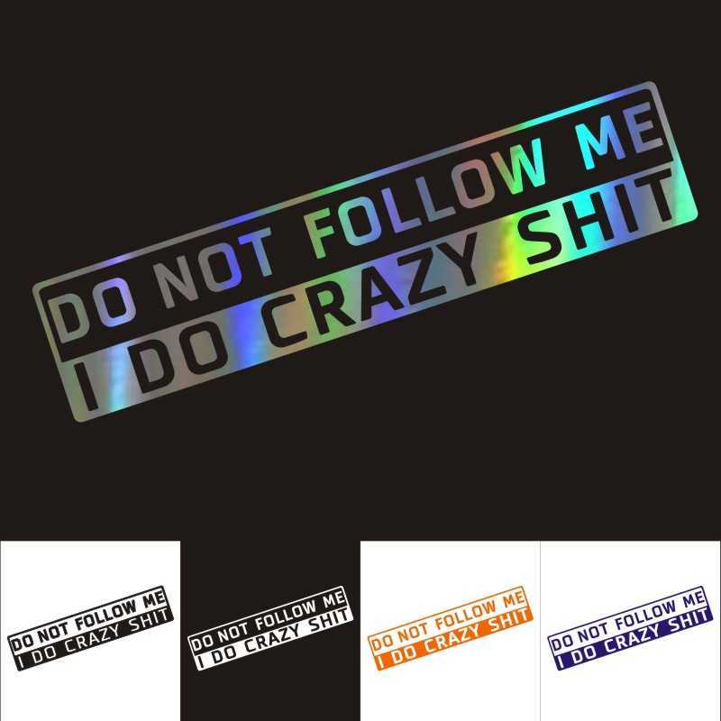 

Car Sticker Funny Do not follow me 3*15cm 3D Car Sticker and Decal Reflective Car Decal Wholesale Styling Accessories, Other