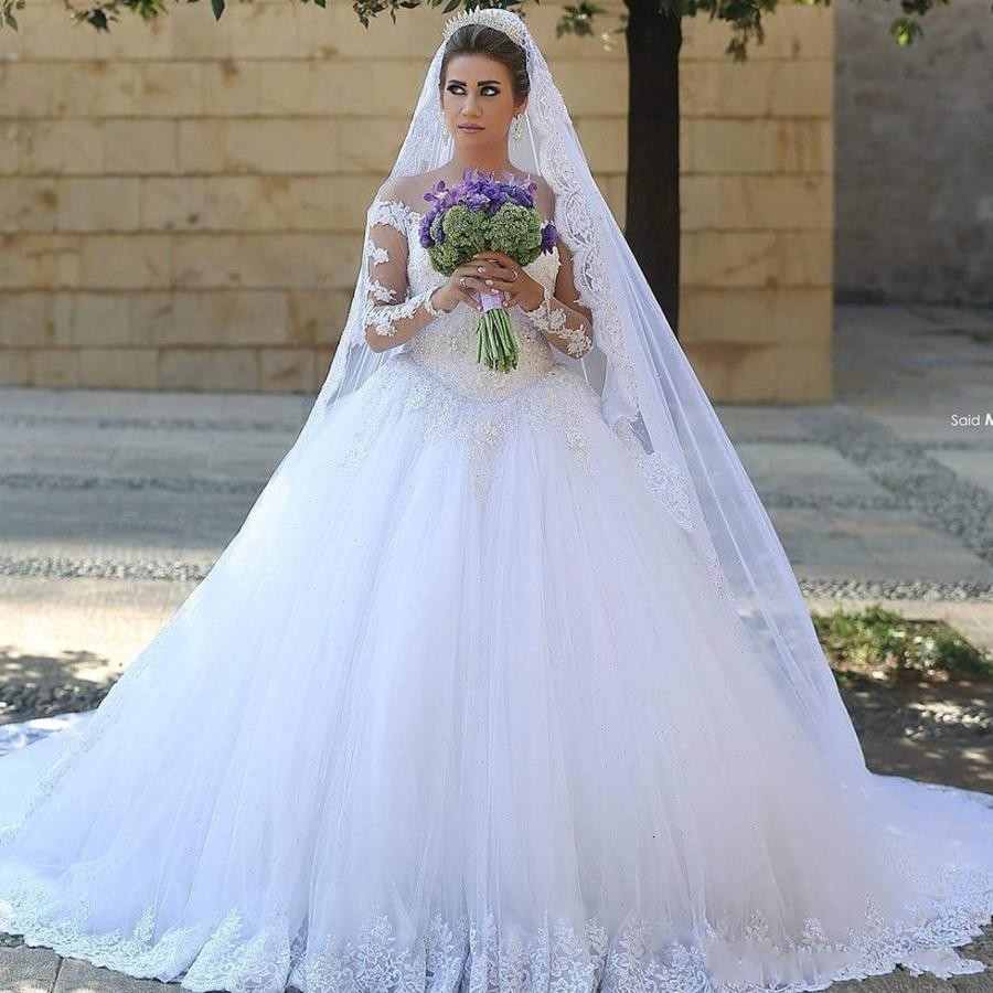 New Wedding Es 2021 Classic Lace Long Sleeve White Illusion Neckline Bridal Gowns Robe De Mariage Custom Made Princess 78pn, Ivory
New Wedding Es 2021 Classic Lace Long Sleeve White Illusion Neckline Bridal Gowns Robe De Mariage Custom Made Princess 78pn, Ivory