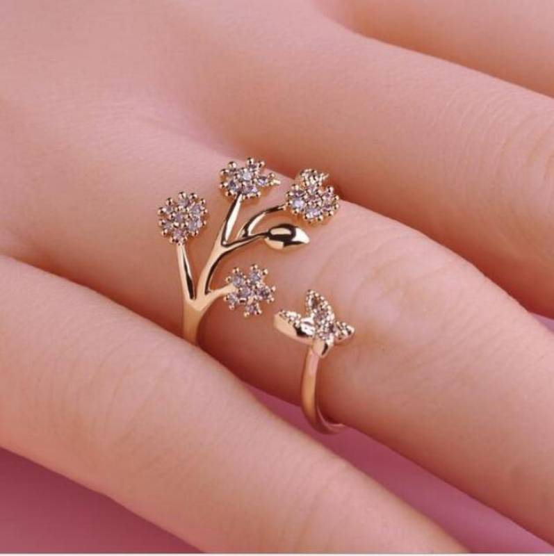 Boho Women Butterfly Flower Leaf Diamond Finger Ring Flowers Hollow Out Sliver Knuckle Opening Rings Jewelry Gift
Boho Women Butterfly Flower Leaf Diamond Finger Ring Flowers Hollow Out Sliver Knuckle Opening Rings Jewelry Gift