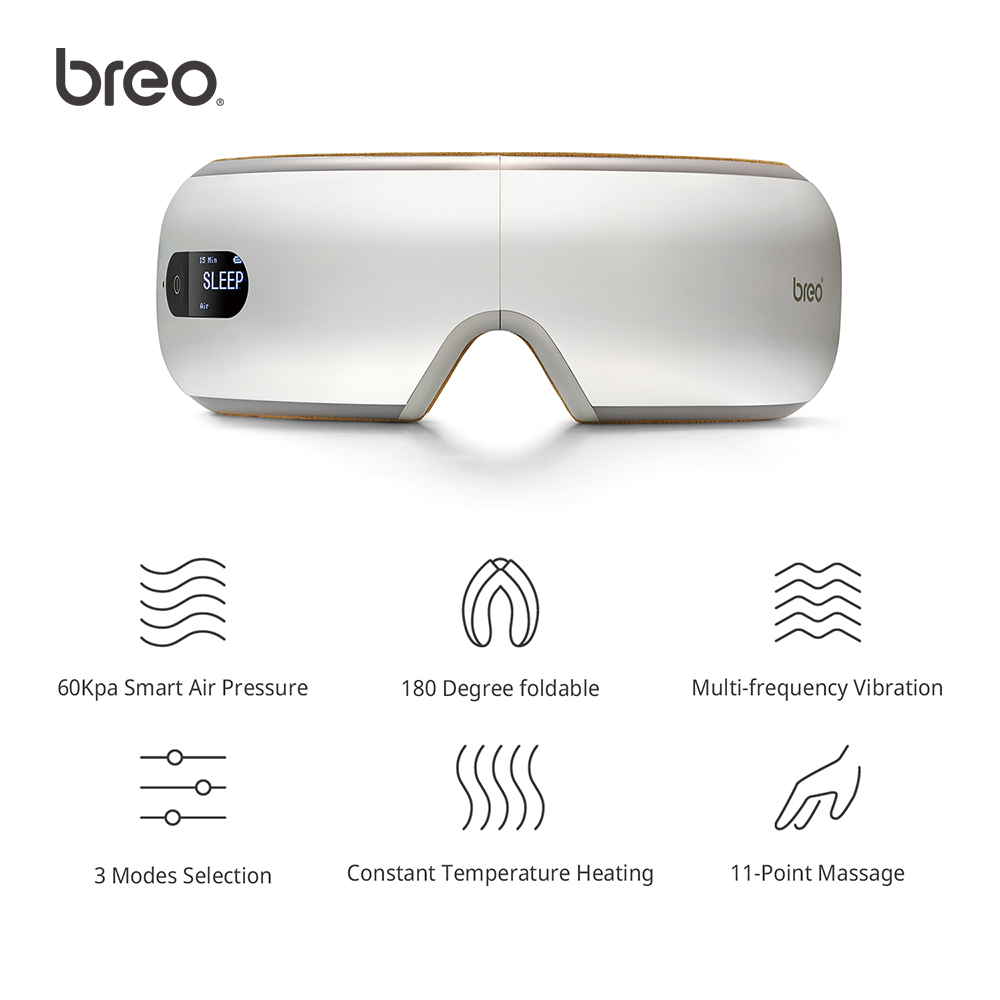 Breo isee 4 Smart Airbag Vibration Eye Massager Eye care instrument Heating Relieves Fatigue And Dark Circles
Breo isee 4 Smart Airbag Vibration Eye Massager Eye care instrument Heating Relieves Fatigue And Dark Circles