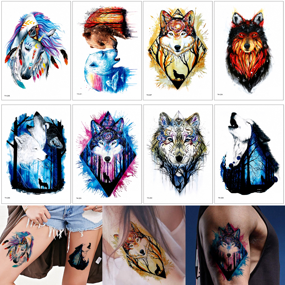 Beauty Tattoo Watercolored Horse Temporary Waterproof Tattoos Sticker Cute Animal Pattern for Women Men Design Body Art Arm Leg Paper TH-230
Beauty Tattoo Watercolored Horse Temporary Waterproof Tattoos Sticker Cute Animal Pattern for Women Men Design Body Art Arm Leg Paper TH-230
